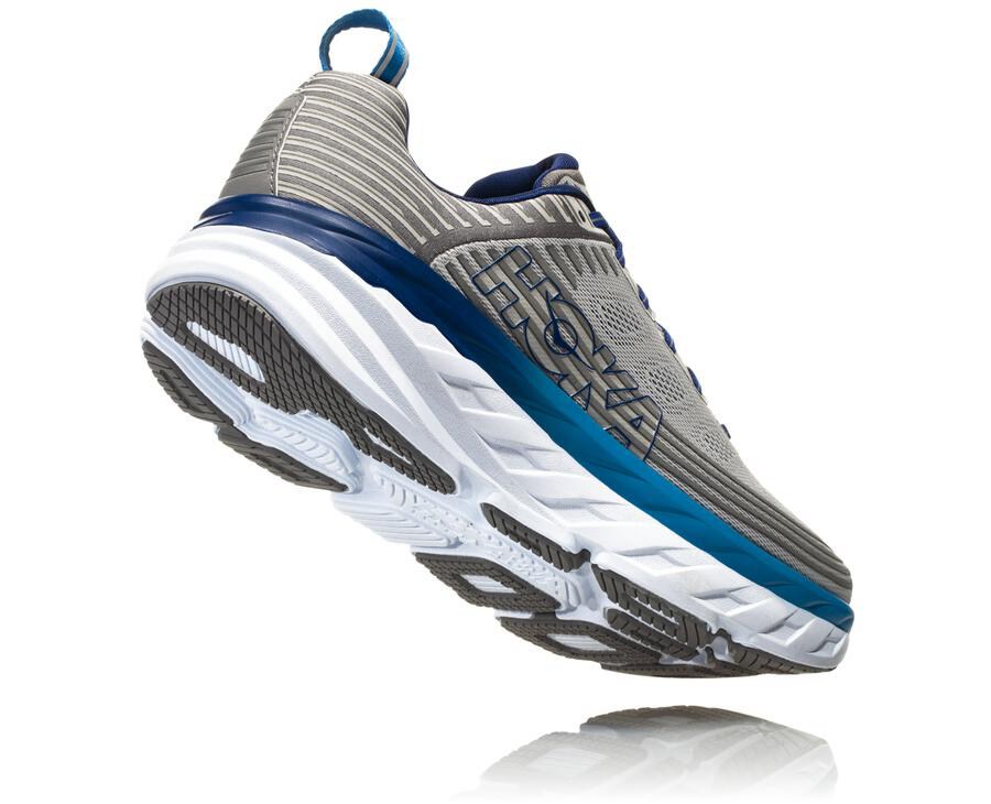 Hoka Australia One One Bondi 6 - Mens Running Shoes Grey - XLVPA-3624